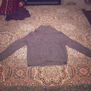 Blue and white sweater